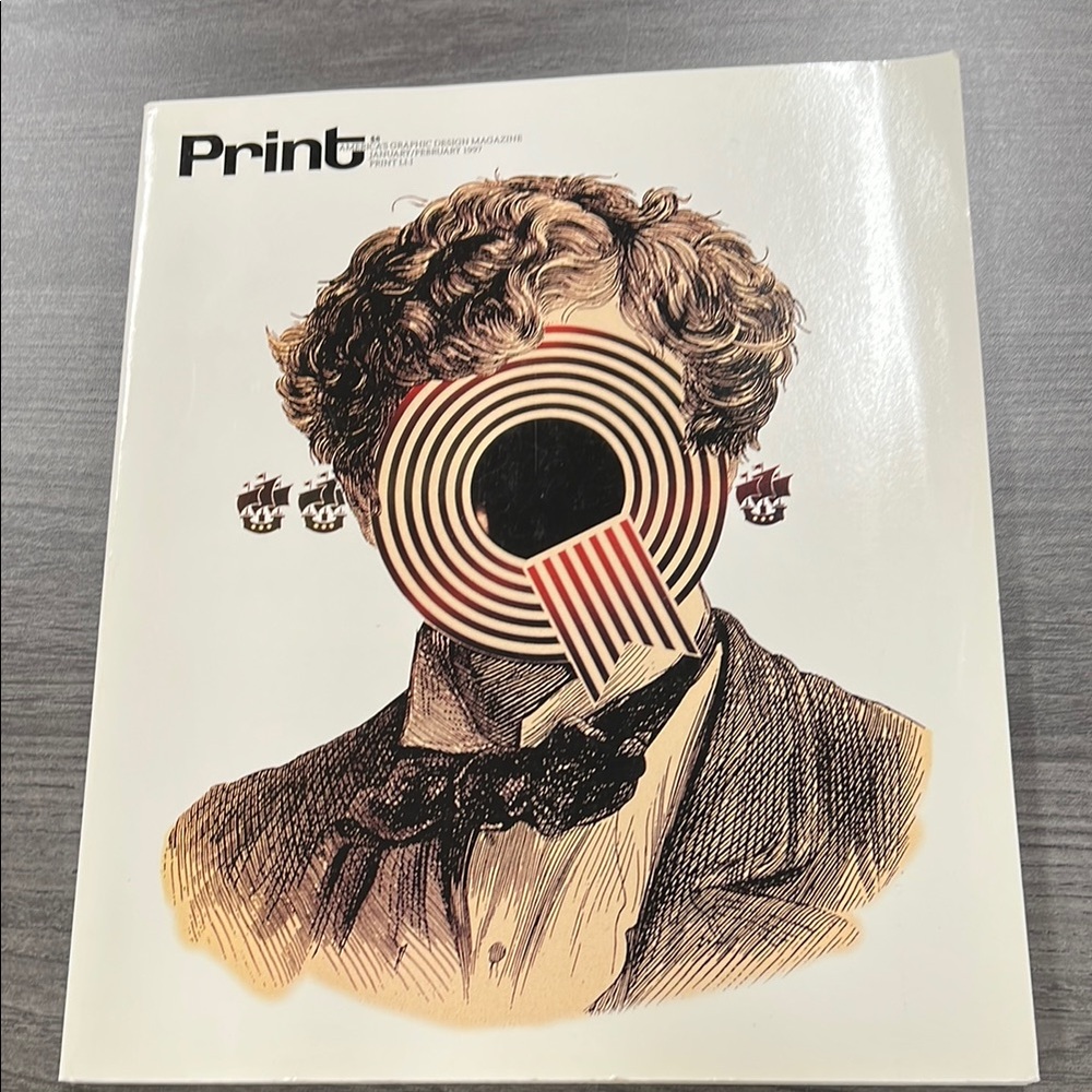 Magazine Art Piece with Abstract Design